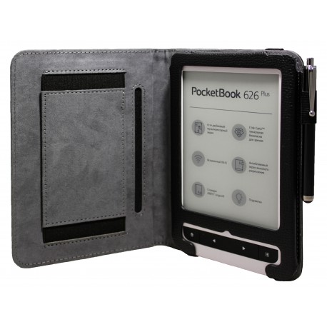 Чехол для PocketBook Touch 614, 622, 623, 624, 626, 640 "SmartSlim" /черный/