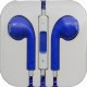 Наушники для iPhone 4 / 5 /синие/
