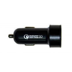 Зарядное устройство от прикуривателя автомобиля Qualcomm Quick Charge 2.0 2*USB /15W/