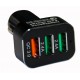 Зарядное устройство от прикуривателя автомобиля Qualcomm Quick Charge 3.0 на 3 USB порта /5V-2.4A, 9V-2A, 12V-1.5A/