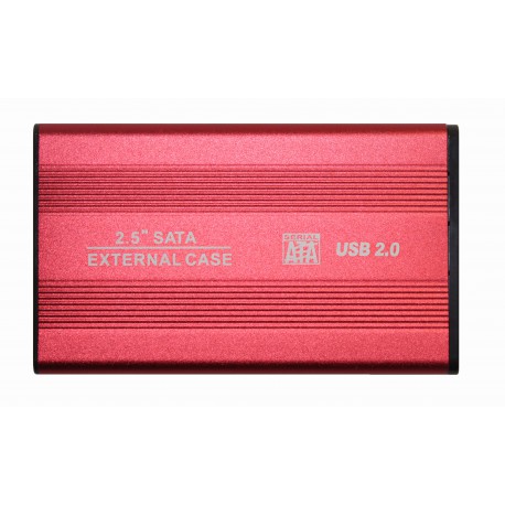 Внешний корпус для жесткого диска 2.5" USB2.0 BET-S254 красный
