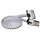 Кабель PALMEXX USB Apple iPhone 4 / iPad2 в переплёте плоский /белый-черный/