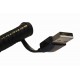 Кабель PALMEXX USB C-type - USB / пружина / длина 2м / черный