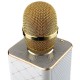 Беспроводной микрофон-караоке с встроенным динамиком Q7 /золотой