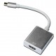 Кабель PALMEXX UsbC-HDMI / серебро