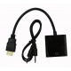 Кабель PALMEXX HDMI - VGA-AUDIO черный