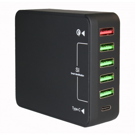 Зарядное устройство Qualcomm Quick Charge 3.0 6*USB /5V-8Amax/