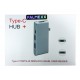 Хаб Type-C с HDMI и картридером YC-204