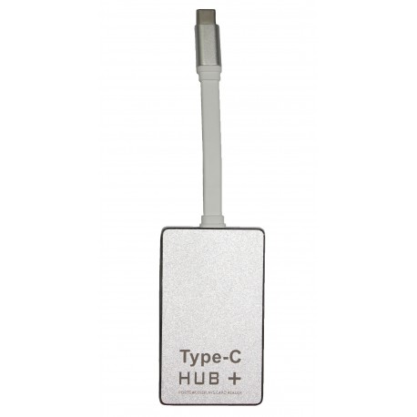 Хаб Type-C с HDMI и картридером YC-210