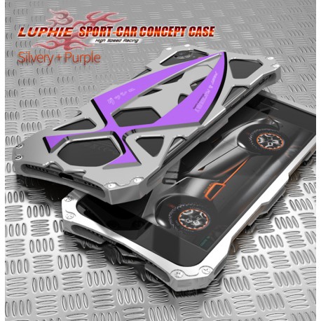 Чехол LUPHIE для IPHONE7 CREATIVE SPORTS CAR / серебро+сиреневый