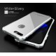 Чехол LUPHIE для IPHONE7 TOUGHEND GLASS BACK + METAL FRAME / белый+серебро