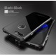 Чехол LUPHIE для IPHONE7 TOUGHEND GLASS BACK + METAL FRAME / черный+черный