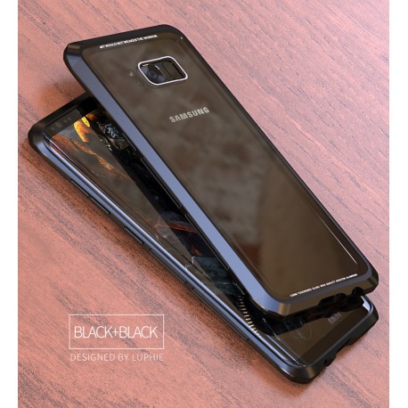 Чехол LUPHIE для SAMSUNG S8 DOUBLE DRAGON / черный+черный