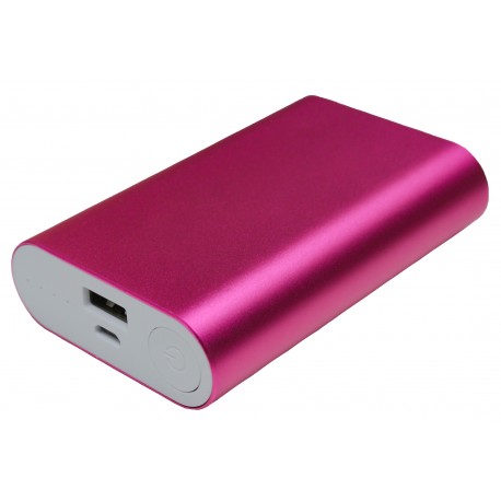 Портативный внешний аккумулятор PALMEXX 1*USB металлический корпус /10000mAh/ (розовый)