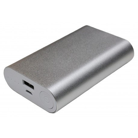 Портативный внешний аккумулятор PALMEXX 1*USB металлический корпус /10000mAh/ (серебро)