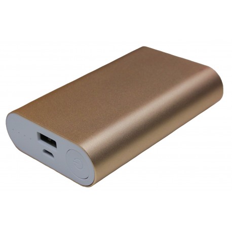 Портативный внешний аккумулятор PALMEXX 1*USB металлический корпус /10000mAh/ (золотой)