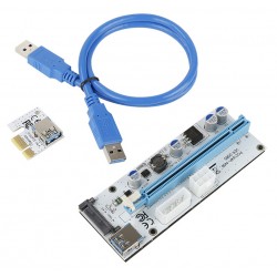Райзер PALMEXX ver.008S PCI-E PCI Express Riser USB 3.0 - 6PIN+MOLEX+SATA