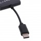 Переходник USB TypeC - OTG USB 2.0 (3 порта)+Micro USB c подзарядкой (mama)