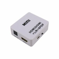 HDMI to HDMI+Audio(Spdif+3.5mm Stereo) Converter
