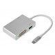 Кабель PALMEXX USBC 4 in 1 HDMI-USB3.1-VGA-DVI