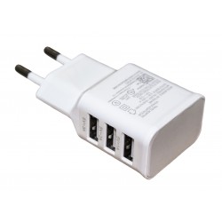 Зарядное устройство быстрое Quick Charge 2.0 сети 3*USB /5V-2A quick charge, 9V-1,67A