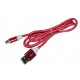 Кабель PALMEXX USB C-type - USB2.0 в оплетке /красно-белый