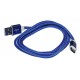 Кабель PALMEXX USB C-type - USB2.0 в оплетке /синий