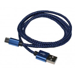 Кабель PALMEXX USB C-type - USB2.0 в оплетке /черно-синий
