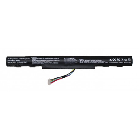 Аккумуляторная батарея PALMEXX AS16A5K для ноутбука Acer (14.8V 2600mAh) /черная/