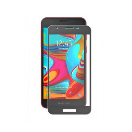 Защитное стекло противоударное PALMEXX для Samsung Galaxy A2 Core 5D черное