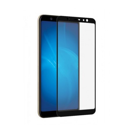Защитное стекло противоударное PALMEXX для Samsung Galaxy A6 Plus 5D черное