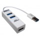 Хаб PALMEXX USB2.0 на 3 порта с картридером microSD