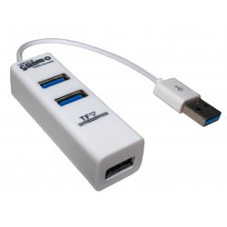 Хаб PALMEXX USB2.0 на 3 порта с картридером microSD