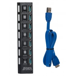 Хаб PALMEXX USB3.0 на 7 портов с выключателями портов