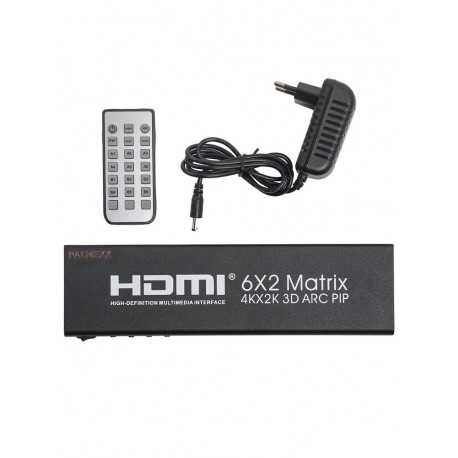Матрица PALMEXX 6HDMI*2HDMI 3D ARC PIP 4K/30Hz (2160P, HDMI 1.4b)