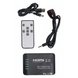 Свитч PALMEXX 5HDMI*1HDMI 4K/60Hz YUV 4:4:HDR (2160P, 3D, HDMI V2.0)