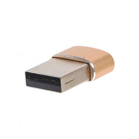 Переходник PALMEXX USB Type C - USB / золотой