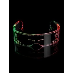 Светодиодные очки PALMEXX "Cyberpunk style" 3 режима свечения+ручная смена цветов