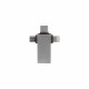 Переходник PALMEXX Lightning+microUSB+USBC to USB3.0 / серебро