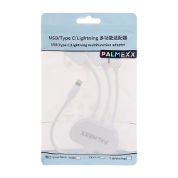 Переходник OTG Lightning-USB2.0 (2 порта) c подзарядкой