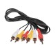Кабель PALMEXX AV RCA (тюльпаны) 1m