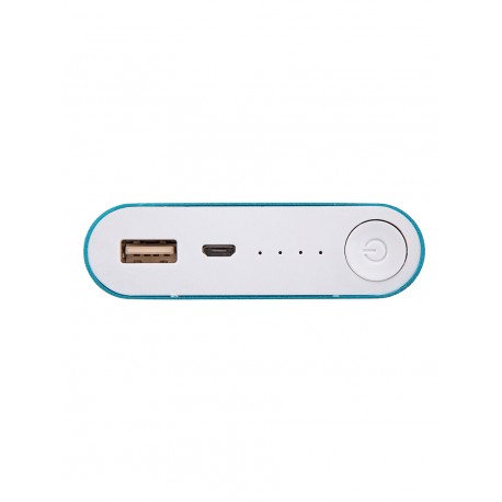 Портативный внешний аккумулятор PALMEXX 1*USB металлический корпус / 4 ячейки (голубой)