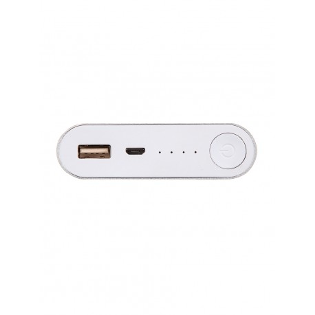 Портативный внешний аккумулятор PALMEXX 1*USB металлический корпус / 4 ячейки (серебро)