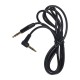 Кабель AUX 3.5mm 3pin - 3.5mm 4pin угловой / черный