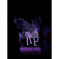 Светодиодный ночник PALMEXX 3D светильник LED RGB 7 цветов (пегас)