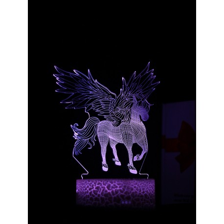 Светодиодный ночник PALMEXX 3D светильник LED RGB 7 цветов (пегас)