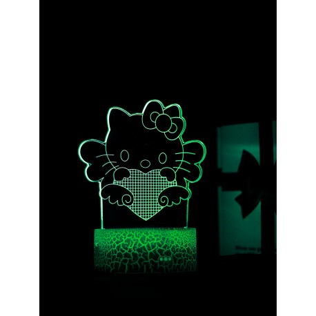 Светодиодный ночник PALMEXX 3D светильник LED RGB 7 цветов (хелло китти)