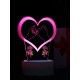 Светодиодный ночник PALMEXX 3D светильник LED RGB 7 цветов (сердце)