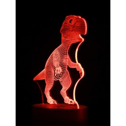 Светодиодный ночник PALMEXX 3D светильник LED RGB 7 цветов (динозавр)