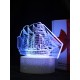 Светодиодный ночник PALMEXX 3D светильник LED RGB 7 цветов (корабль)
